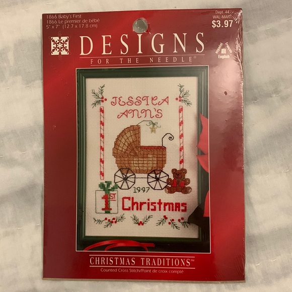 🎄NEW VGT Designs For The Needle Baby’s First Christmas Counted Cross Stitch Kit - Picture 1 of 5